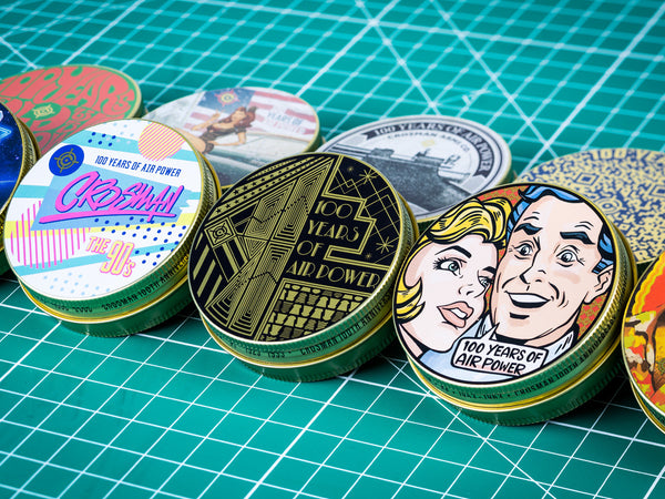 Crosman 100 Year Anniversary Pellet Tins, 10 Pack