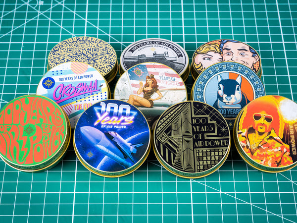 Crosman 100 Year Anniversary Pellet Tins, 10 Pack