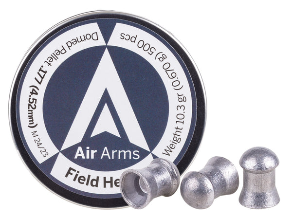 Air Arms Field Heavy .177 Cal, 4.52mm, 10.34 Grains, Domed, 500ct