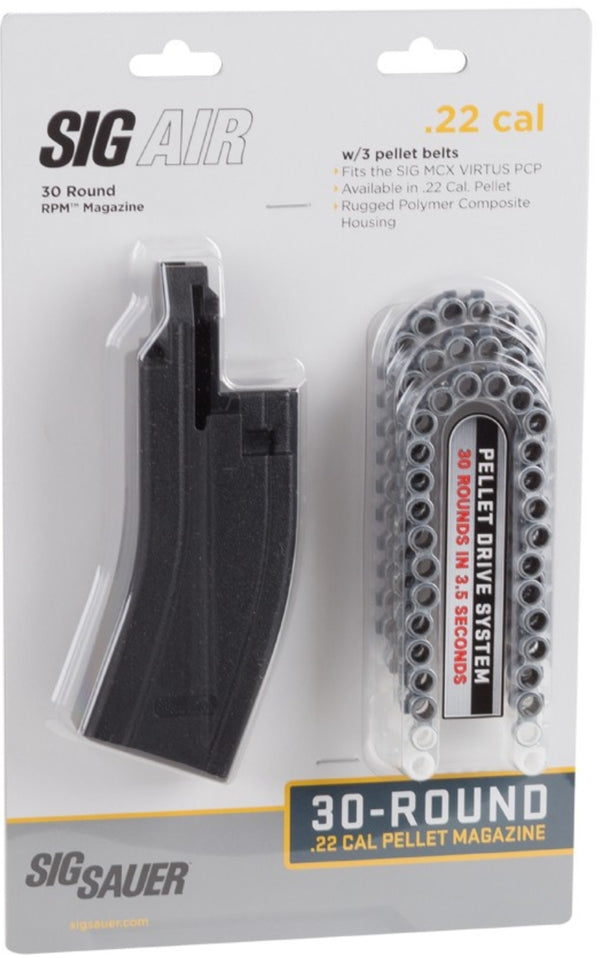 SIG Sauer MCX Virtus PCP Rifle Magazine, 30rds, .22 caliber