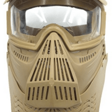 Bravo Airsoft Full Face Mask with Poly Lens in Tan