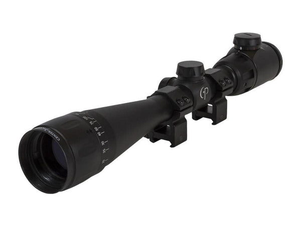 CenterPoint 4-16x40 AO Rifle Scope, Illuminated TAG-Style Reticle, 1" Tube, Picatinny Rings