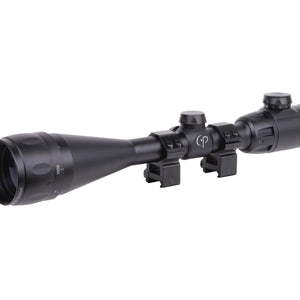 CenterPoint 6-20x50 AO Rifle Scope, Illuminated TAG-Style Reticle, 1