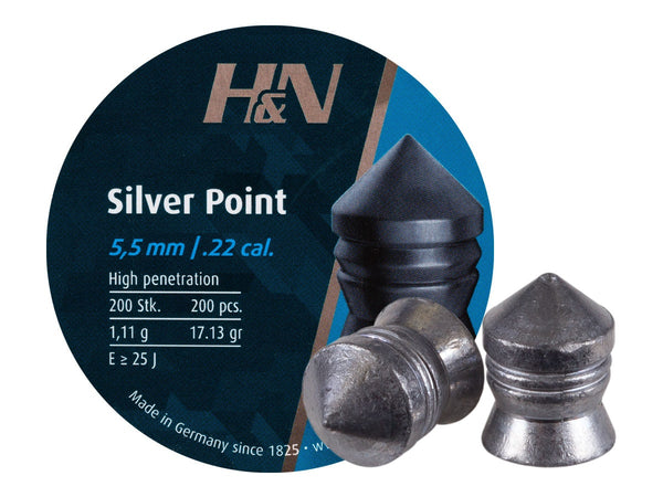 Diábolos Silver Point marca H&N calibre .22