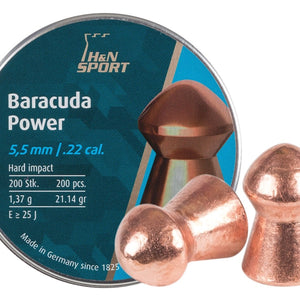 .22 caliber 21.14 grains Copper coated lead 200 pellets